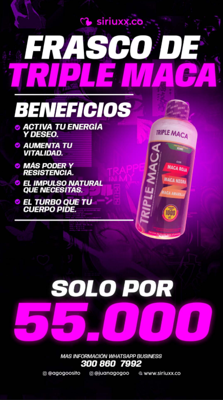 Frasco Triple Maca