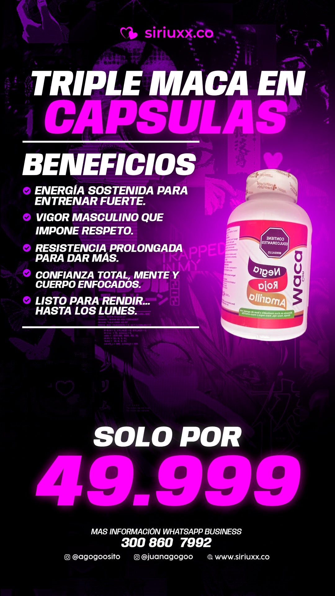 Triple Maca En Capsulas