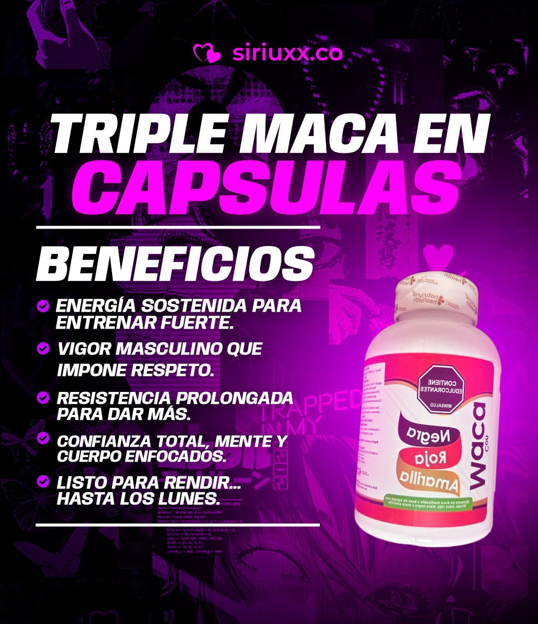 Triple Maca En Capsulas