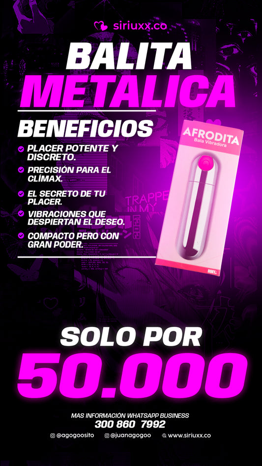 Masajeador Metalico Recargable