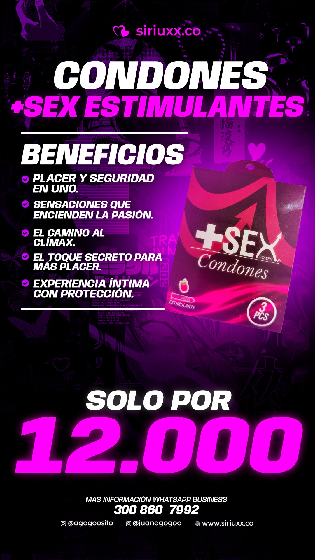 Condones estimulantes