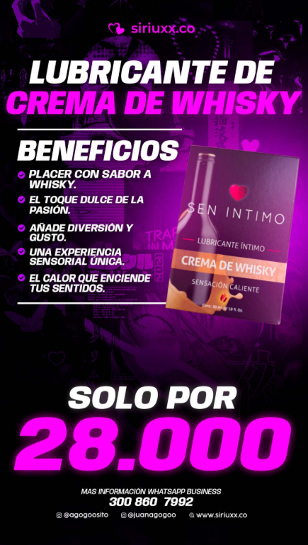 Lubricante Crema De Whisky