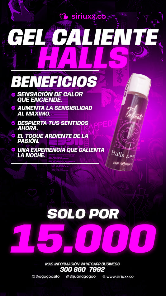Gel Caliente Halls